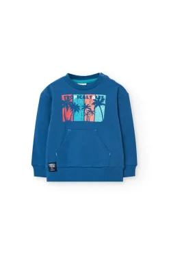 Felpa per bambino in colore blu