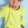 Felpa per bambino in colore verde
