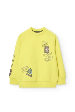Felpa per bambino in colore verde