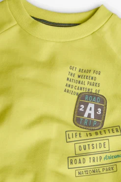 Felpa per bambino in colore verde