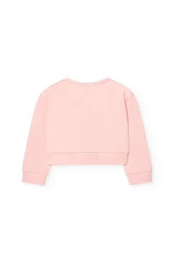 Felpa per neonata in colore rosa