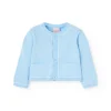 Giacca a maglia per neonato di colore blu