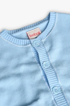 Giacca a maglia per neonato di colore blu