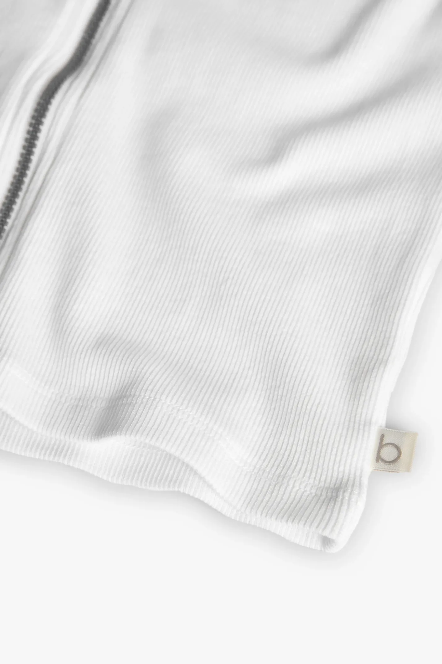 Giacca di base in maglia per bambina di colore bianco