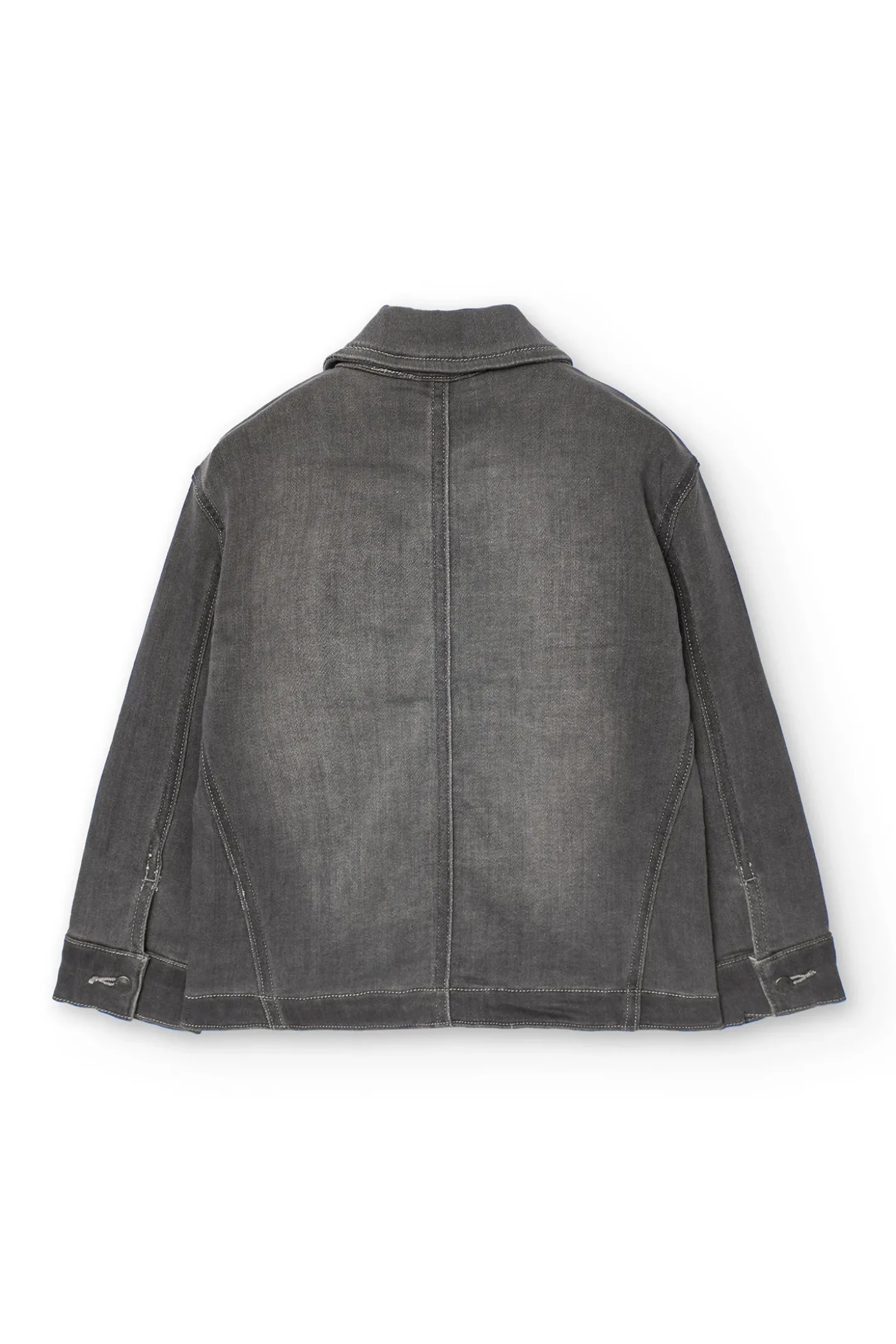 Giacca di jeans a maglia per bambino in colore grigio
