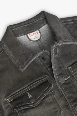 Giacca di jeans a maglia per bambino in colore grigio