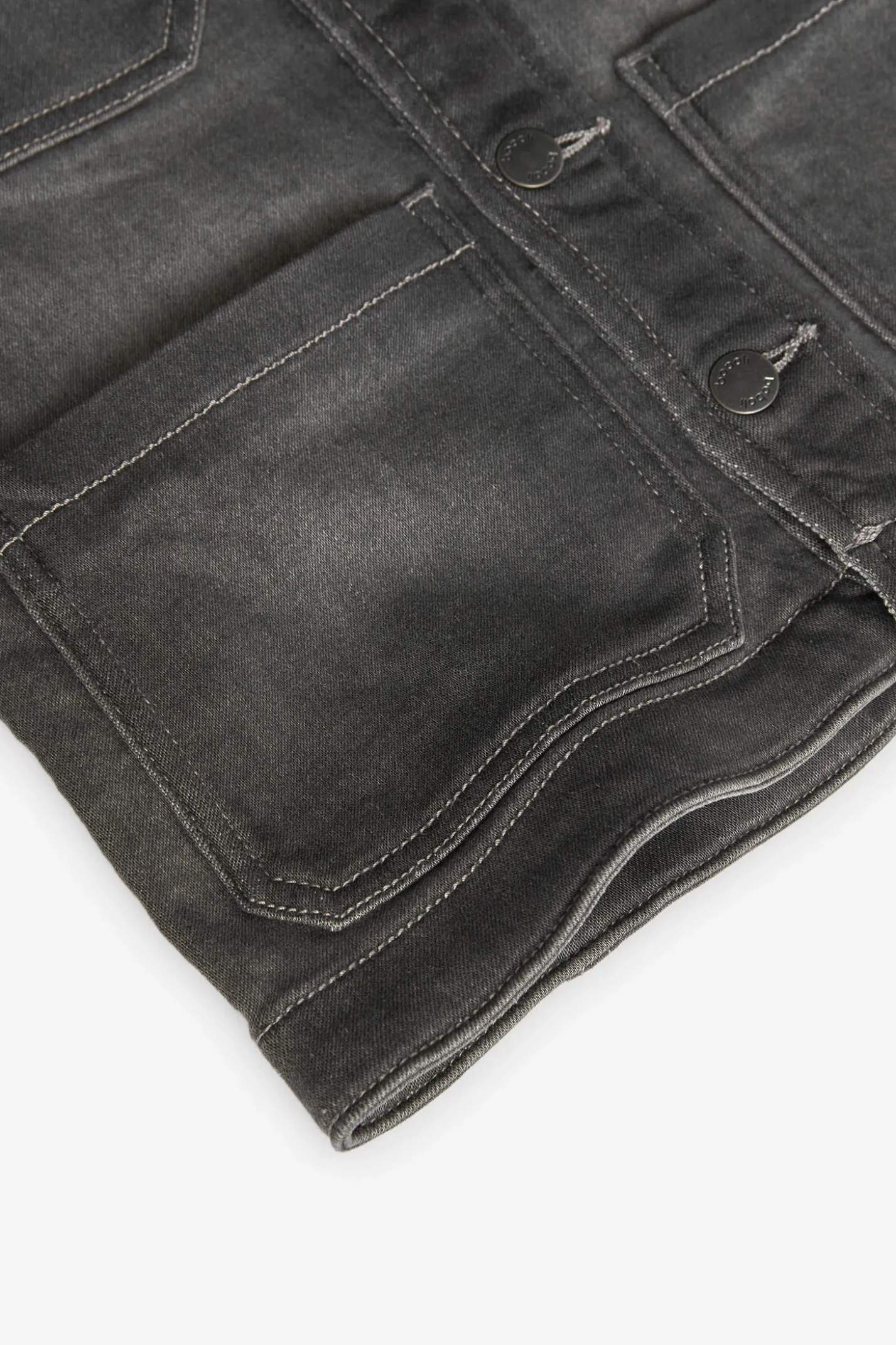 Giacca di jeans a maglia per bambino in colore grigio