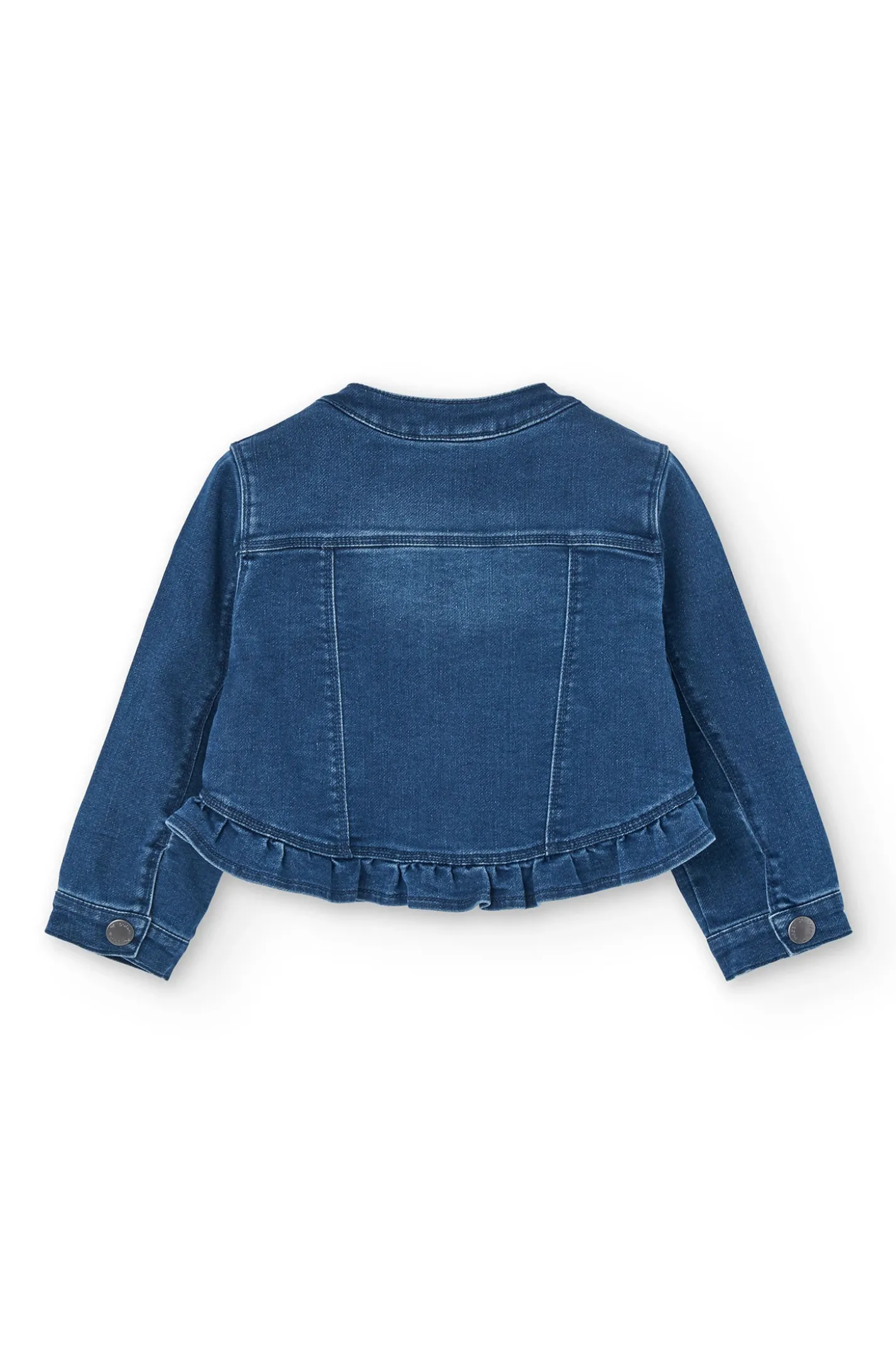 Giacca di jeans per bambina di colore blu
