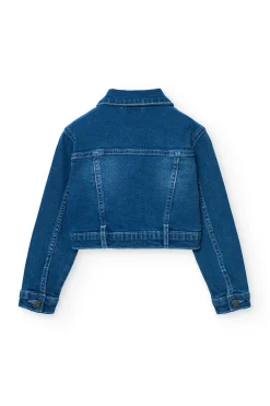 Giacca di jeans per bambina in blu