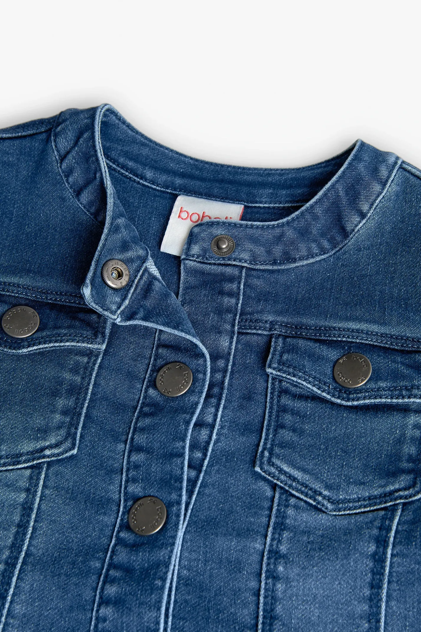 Giacca di jeans per bambina di colore blu