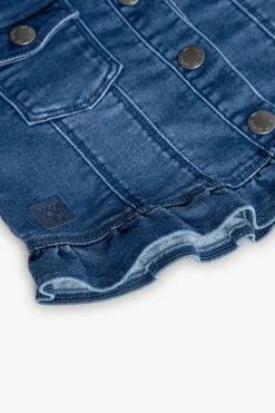 Giacca di jeans per bambina di colore blu