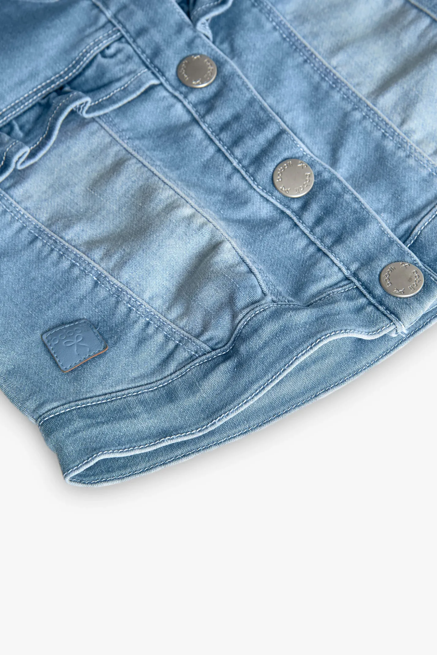 Giacca di maglia per neonata in colore bleach
