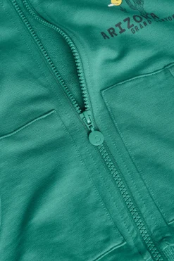 Giacca in felpa per bambino in verde