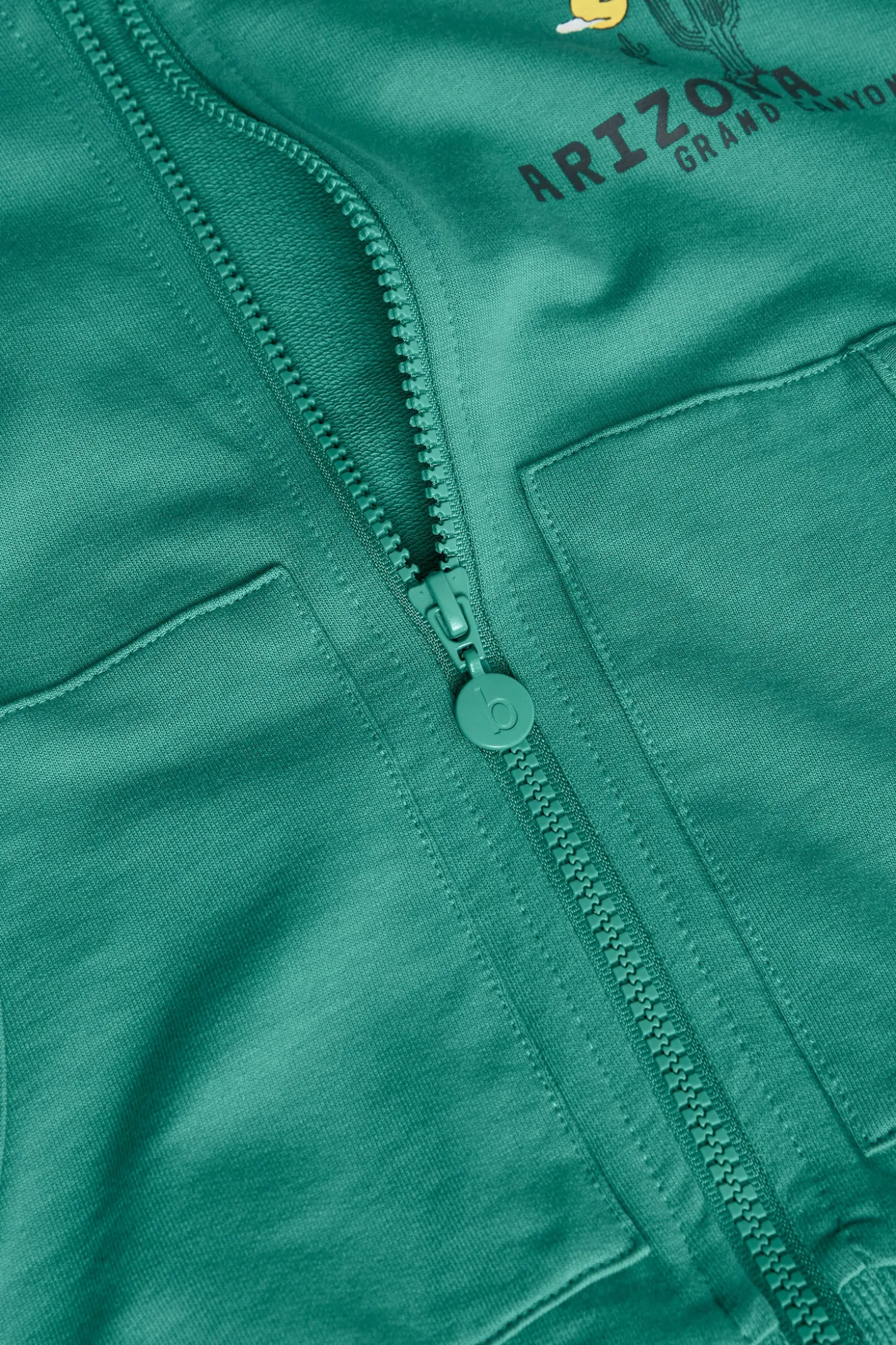 Giacca in felpa per bambino in verde