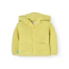 Giacca in maglia per neonato di colore verde
