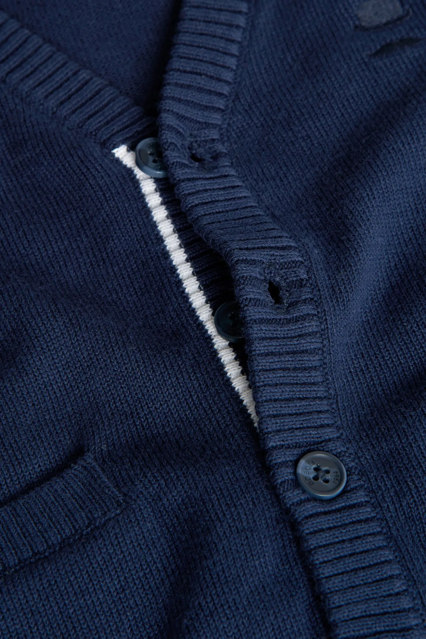 Giacca in maglia per neonato di colore blu navy