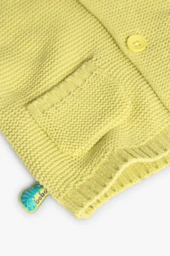 Giacca in maglia per neonato di colore verde