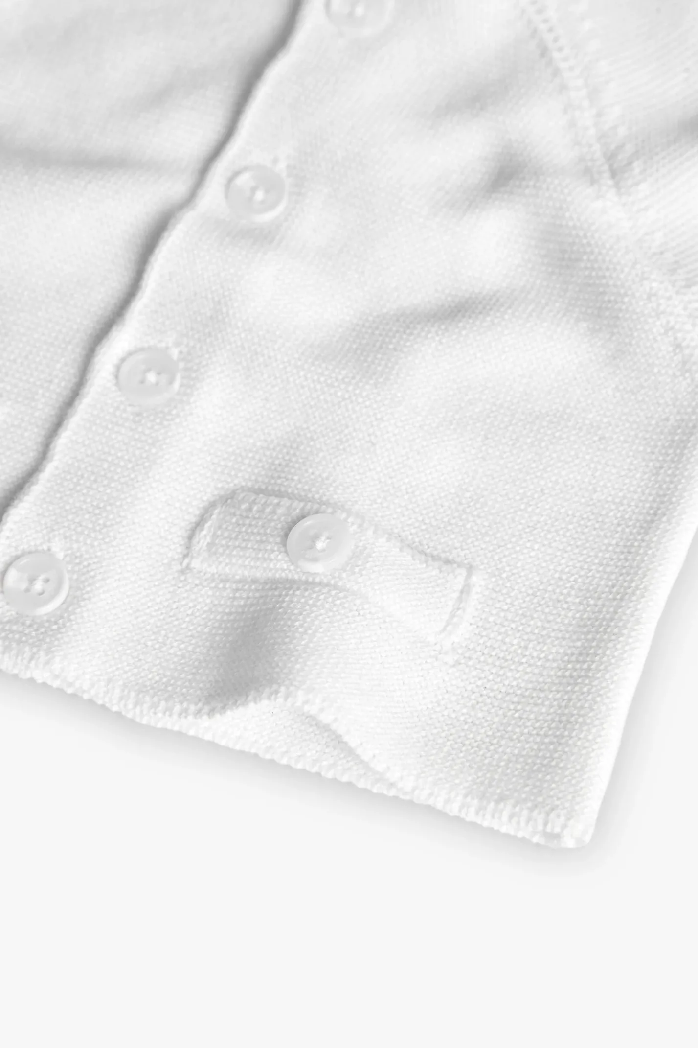 Giacca in maglia per neonato di colore bianco