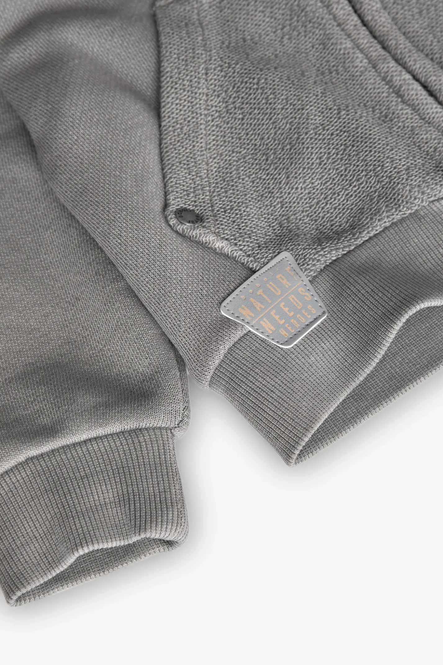Giacca in pile per bambino in grigio scuro