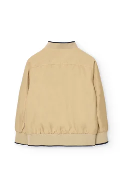 Giacca reversibile per bambino in blu navy e beige