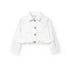 Giacchetta a maglia per bambina in colore bianco