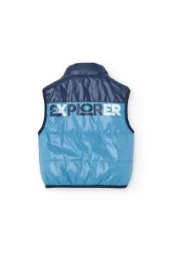 Gilet reversibile per bambino in colore blu navy