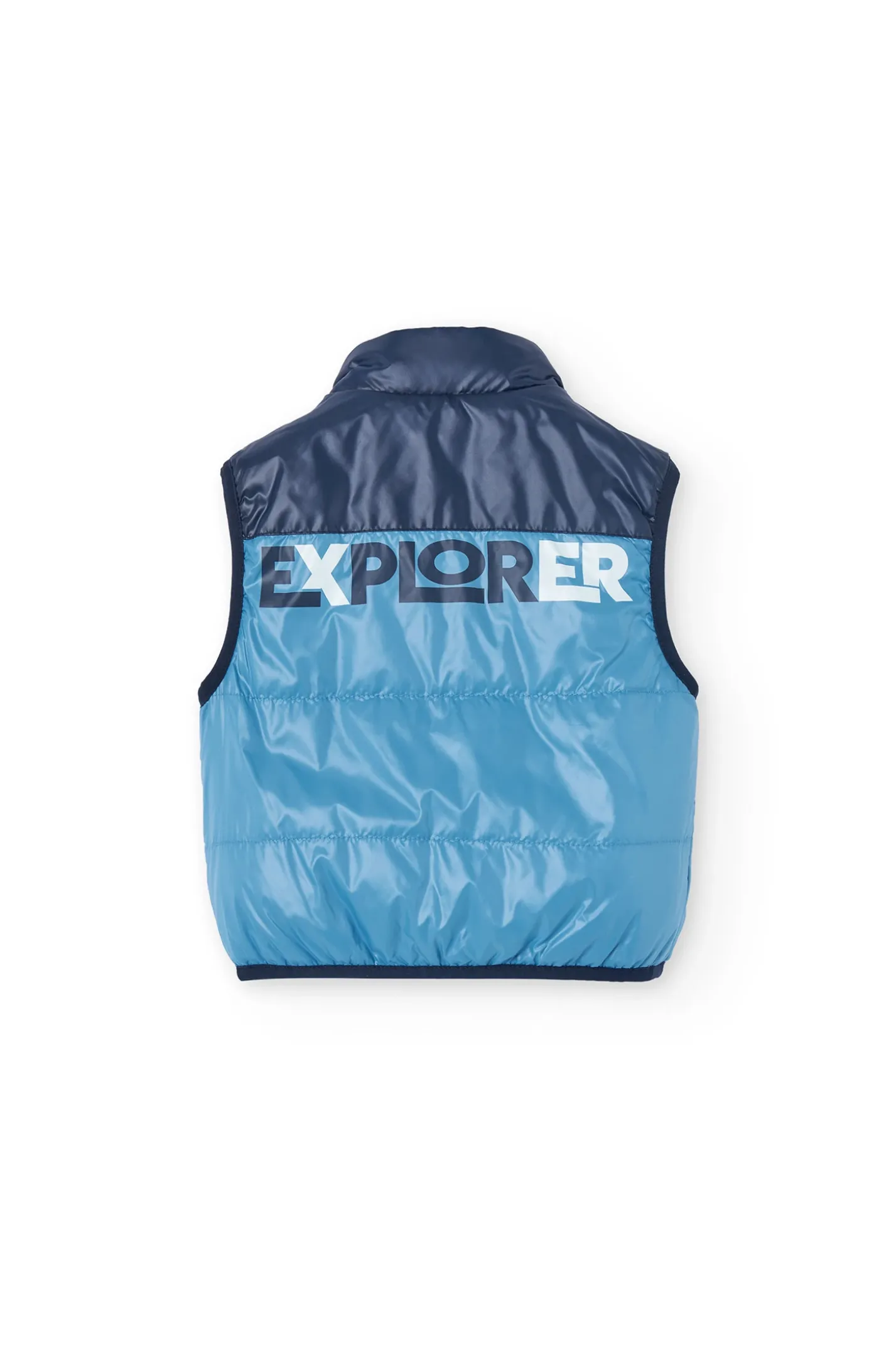Gilet reversibile per bambino in colore blu navy