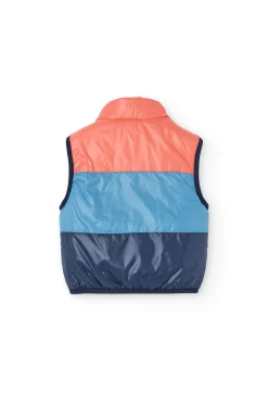 Gilet reversibile per bambino in colore blu navy