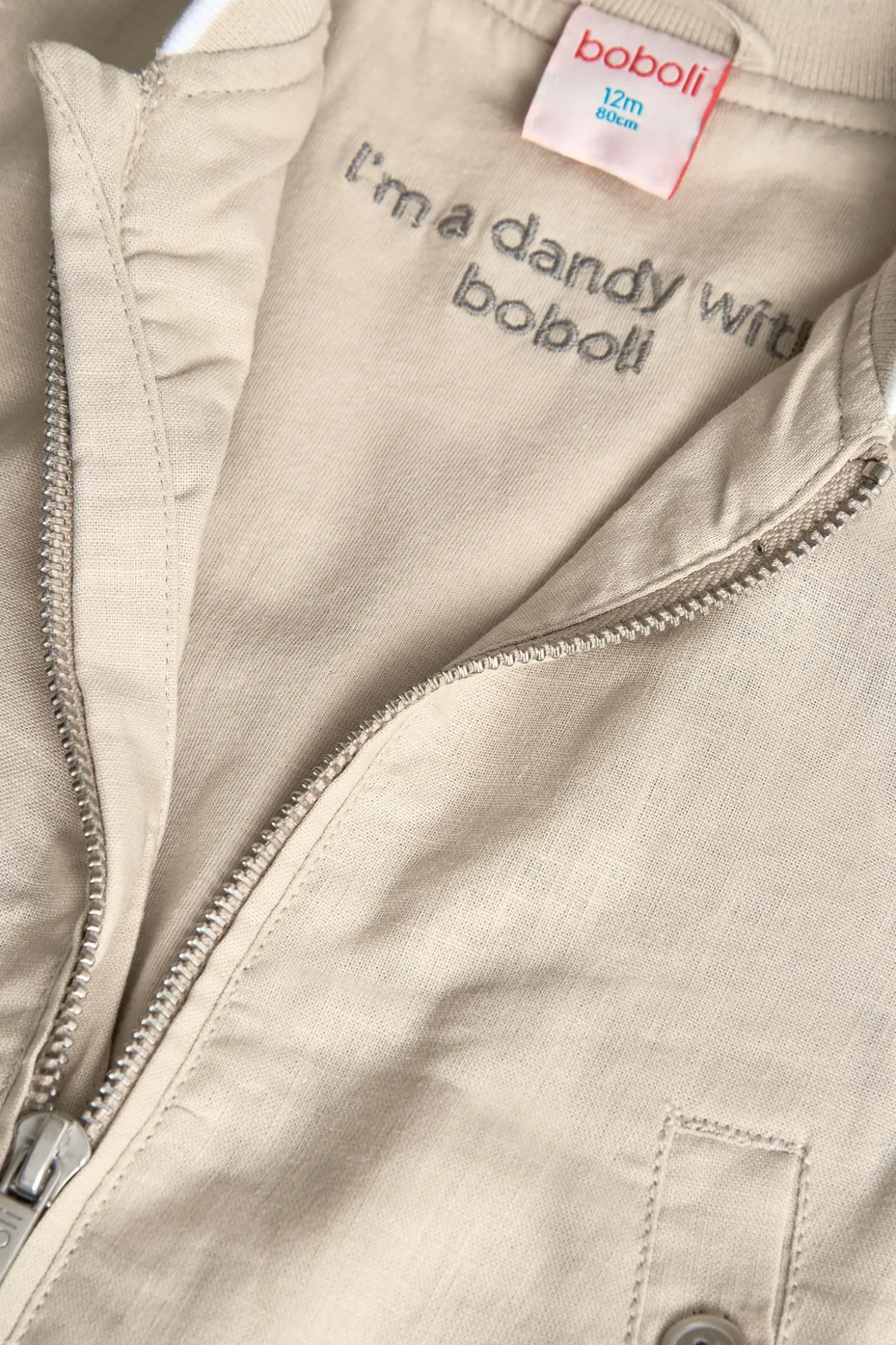 Giubbino di lino per bambino in colore beige