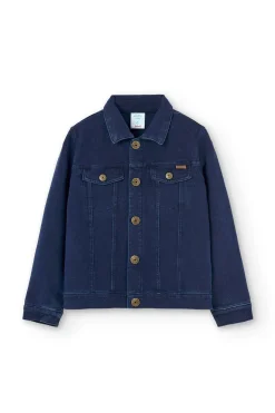 Giubbotto felpato denim unisex