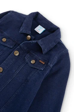 Giubbotto felpato denim unisex