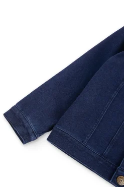 Giubbotto felpato denim unisex