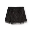 Gonna in maglia per bambina di colore nero