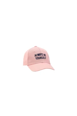 Gorra sarga en rosa