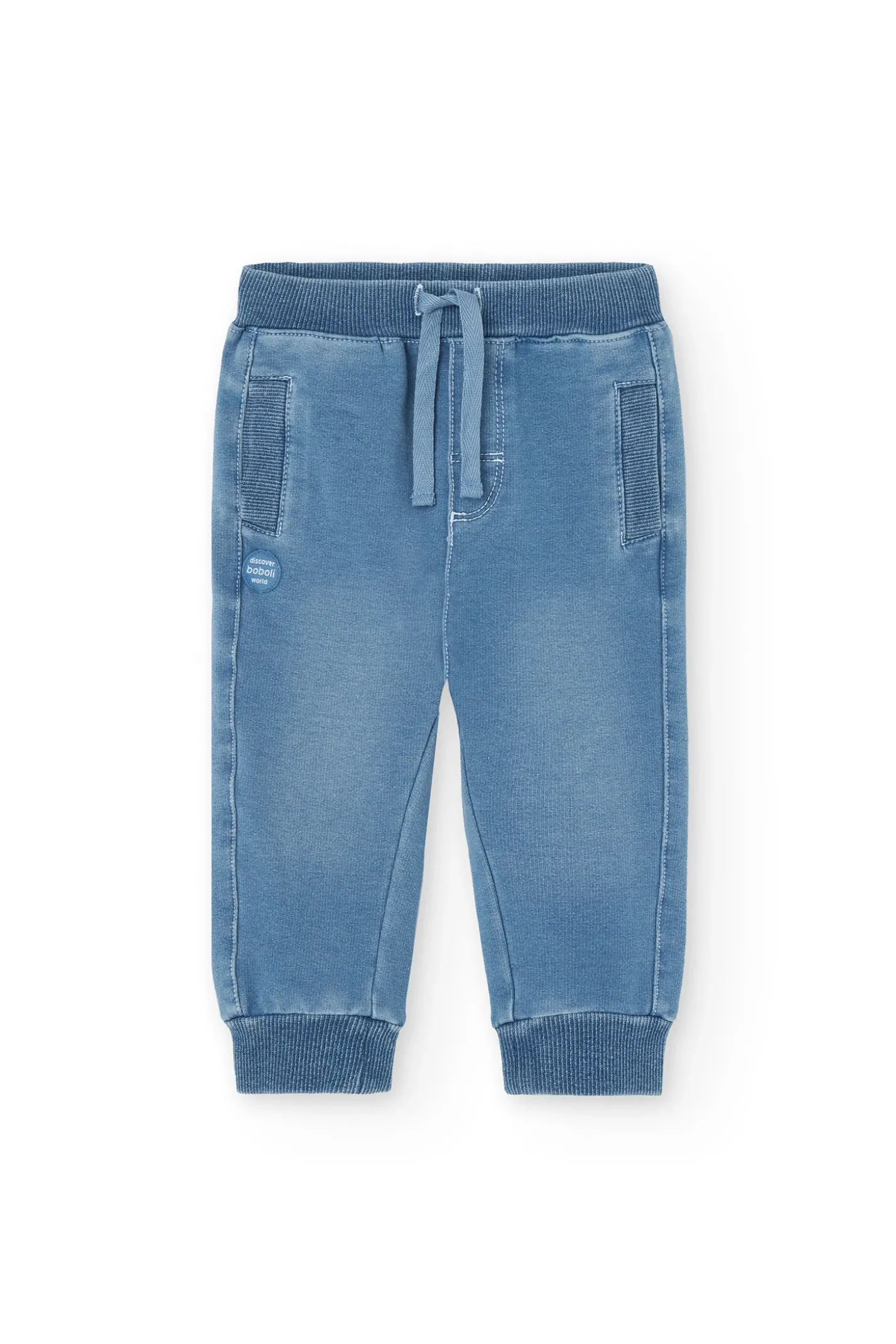 Jeans in pile da bambino in candeggina
