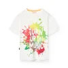 Maglietta a maglia per bambino in bianco