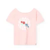 Maglietta a maglia per bambina in colore rosa