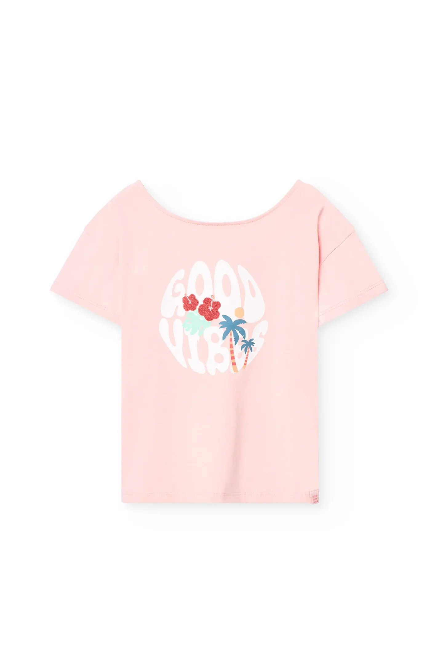 Maglietta a maglia per bambina in colore rosa