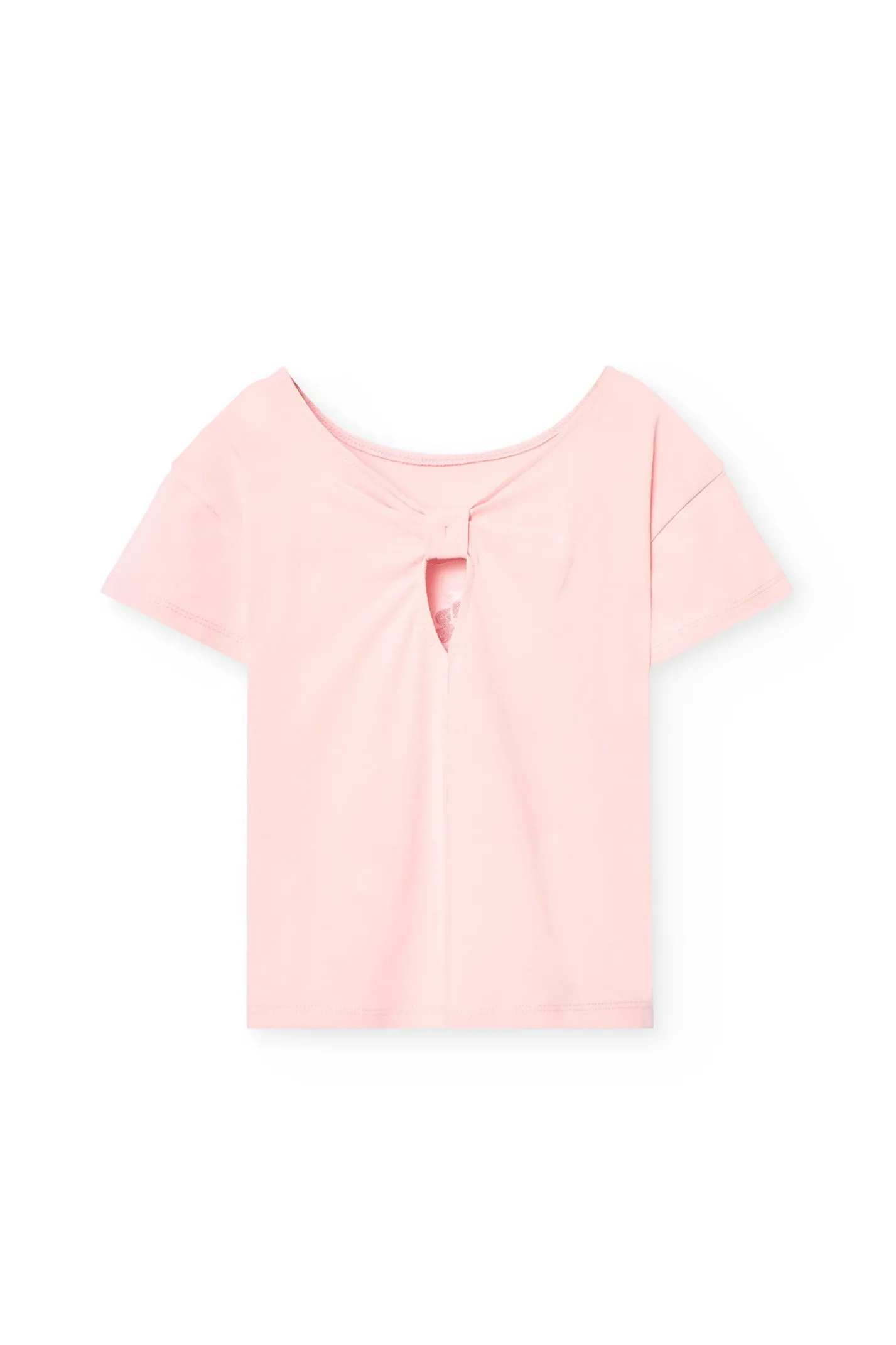 Maglietta a maglia per bambina in colore rosa