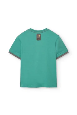Maglietta a maglia per bambino in verde