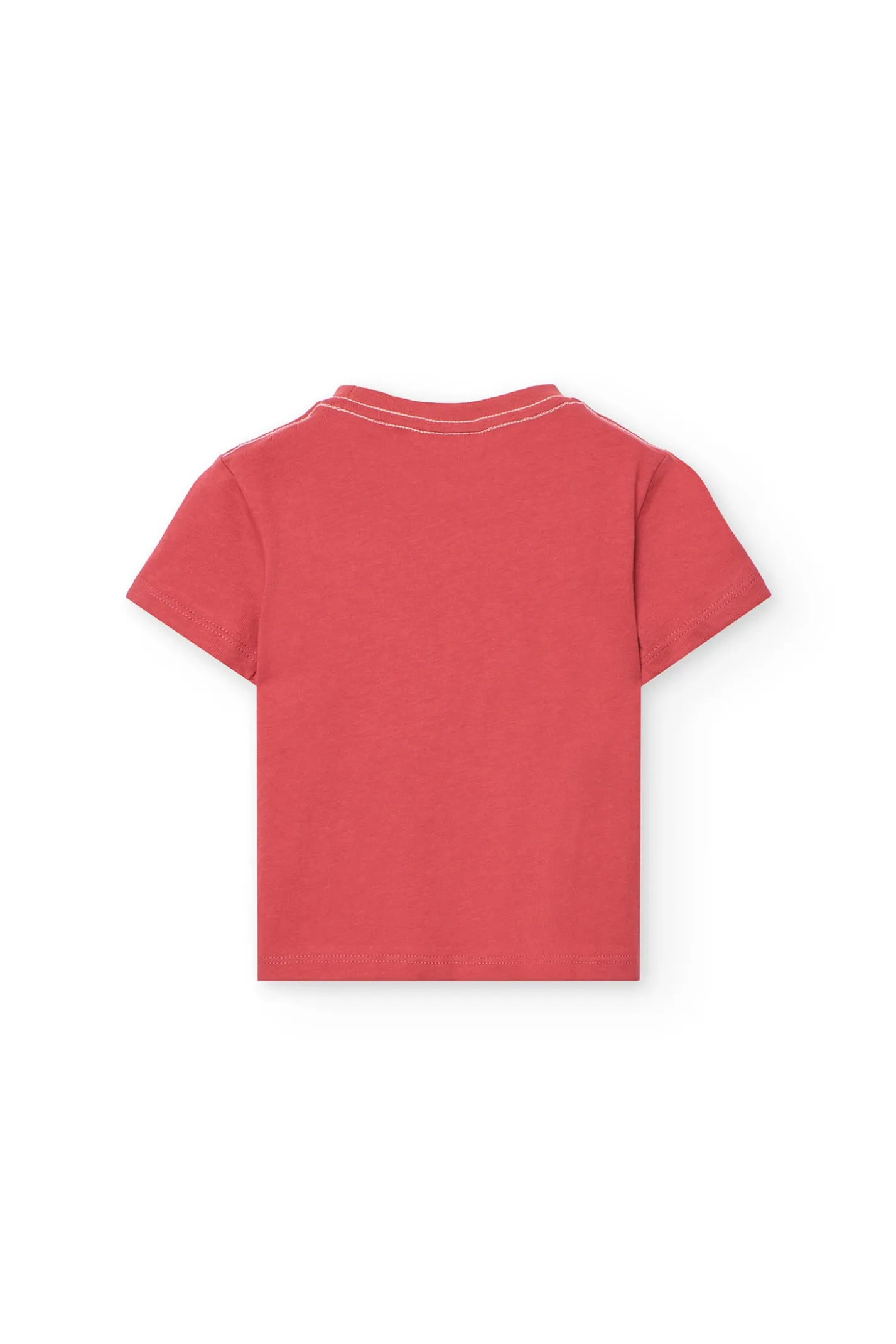 Maglietta a maglia per bambino in colore granata.