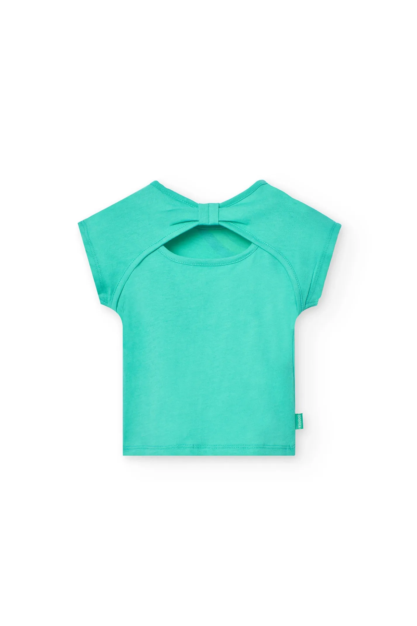 Maglietta a maglia per bambina in verde