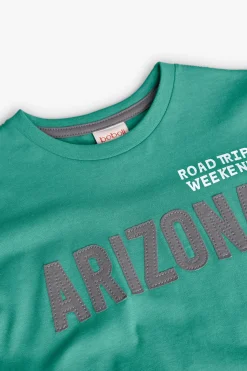 Maglietta a maglia per bambino in verde