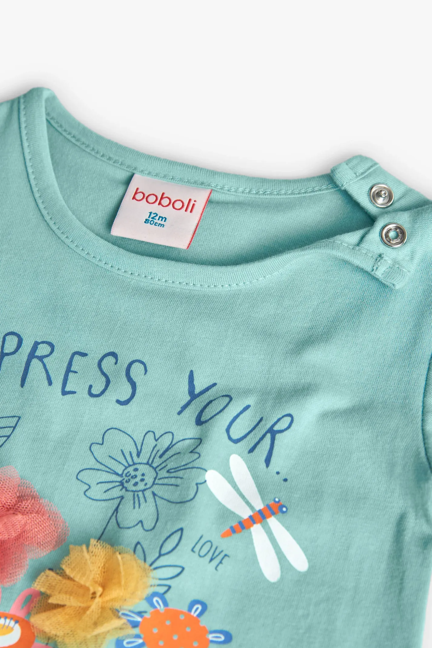 Maglietta a maglia per bambina in colore verde