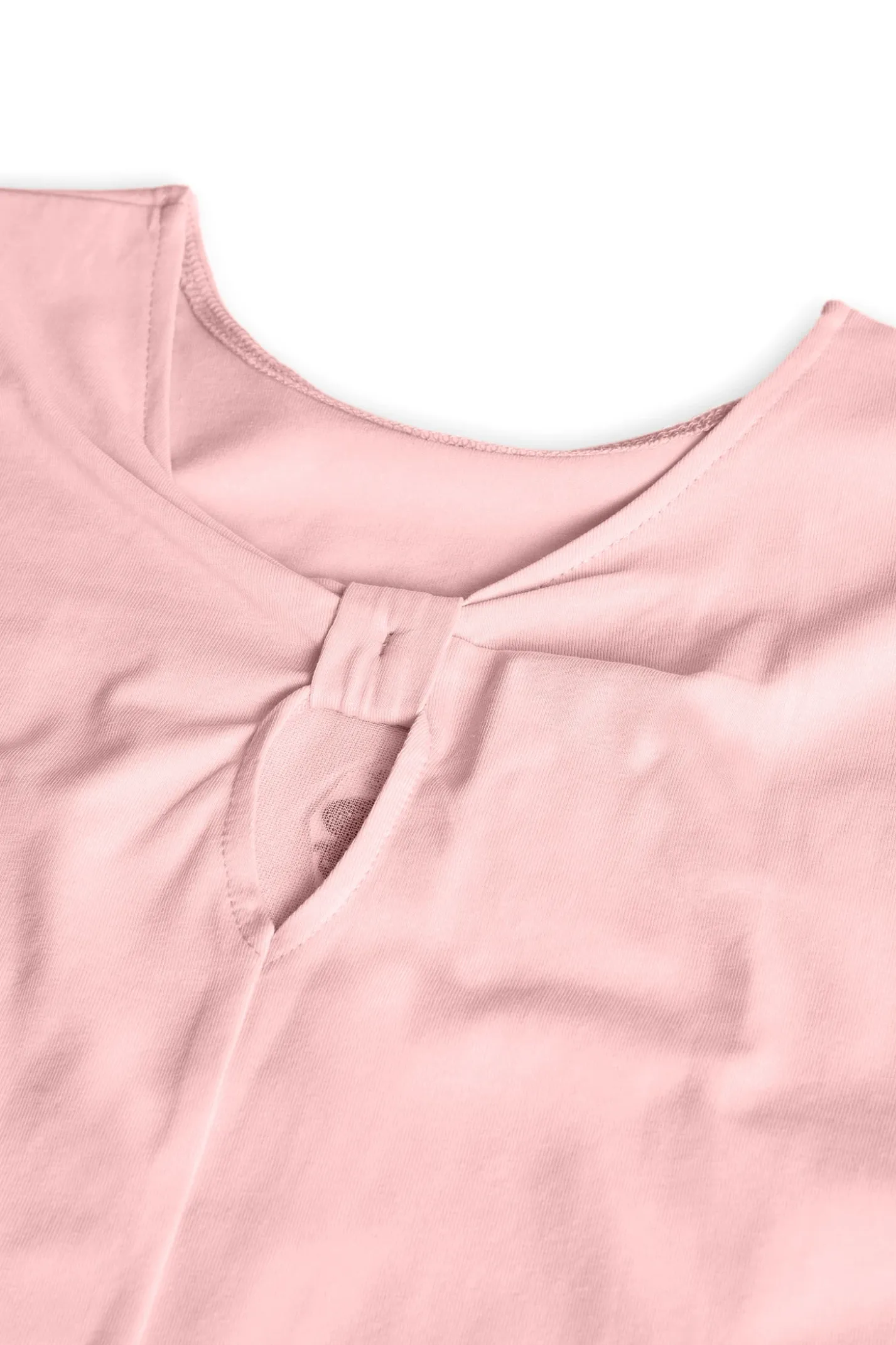 Maglietta a maglia per bambina in colore rosa