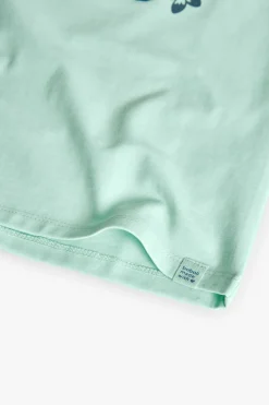 Maglietta a maglia per bambina in colore verde acqua