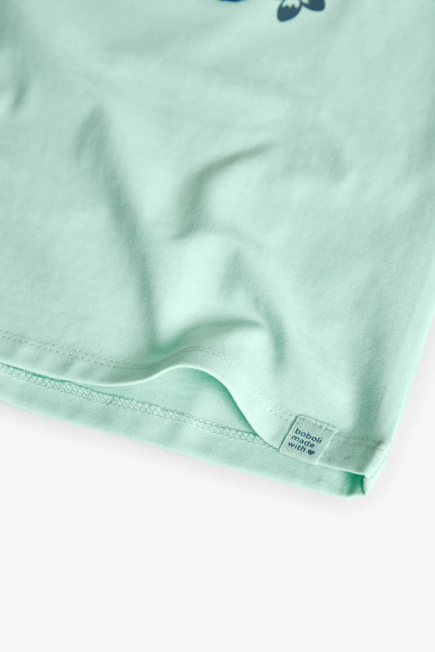 Maglietta a maglia per bambina in colore verde acqua