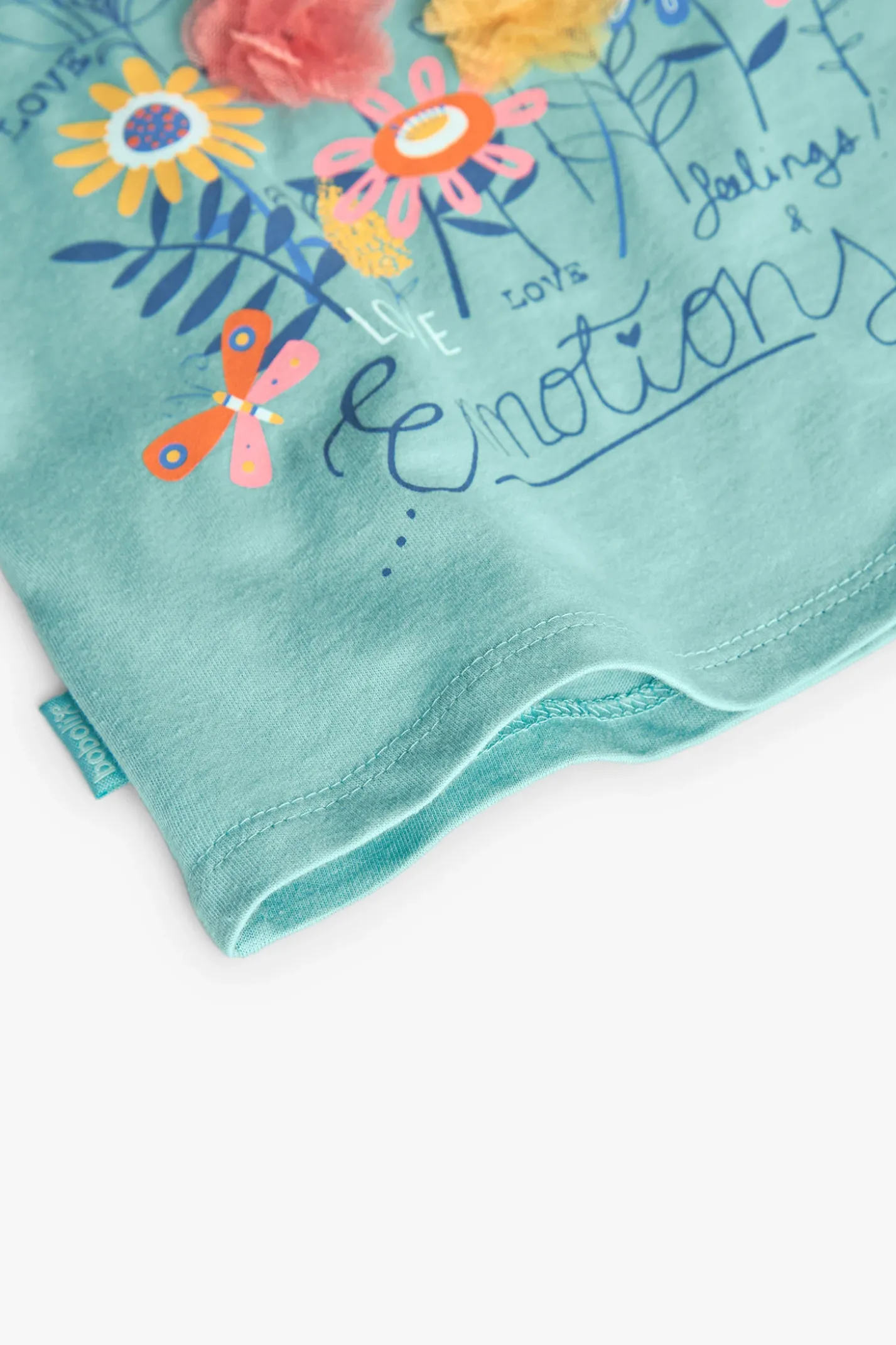 Maglietta a maglia per bambina in colore verde
