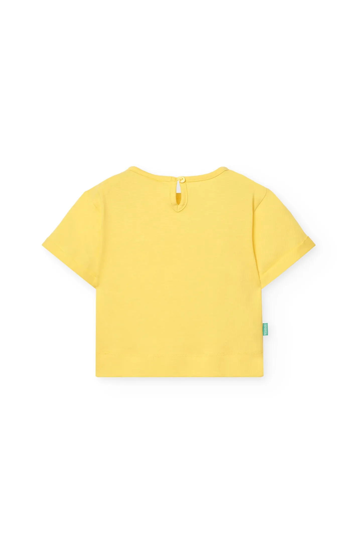 Maglietta a maglia per neonata in giallo