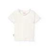 Maglietta basic in jersey per neonata di colore bianco.